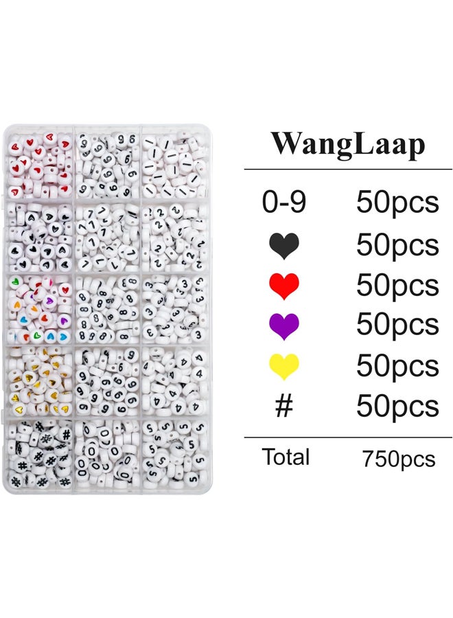 خرز أكريليك مستدير لصنع أساور القلائد ومجوهرات الصداقة ذاتية الصنع (15 شبكة) 750 قطعة 4 × 7 مم - Image 3