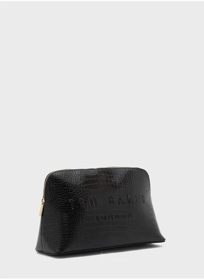 Ted Baker Crocana Croc Detail Debossed Cosmetic Bag