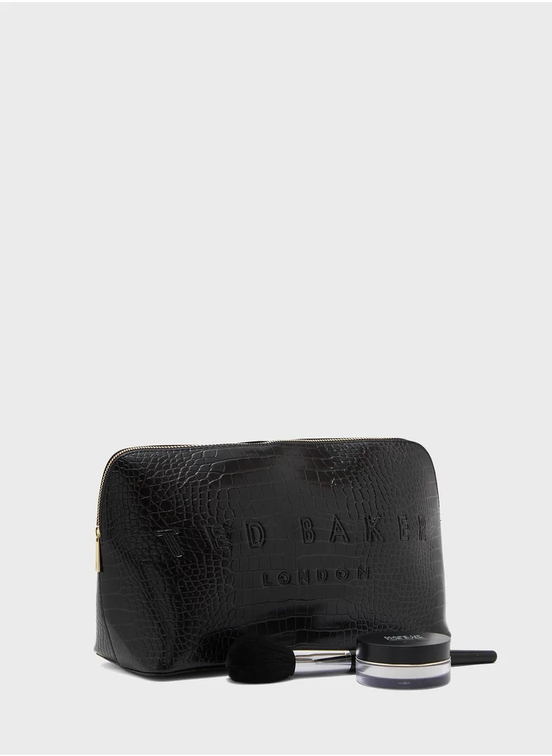 Ted Baker Crocana Croc Detail Debossed Cosmetic Bag