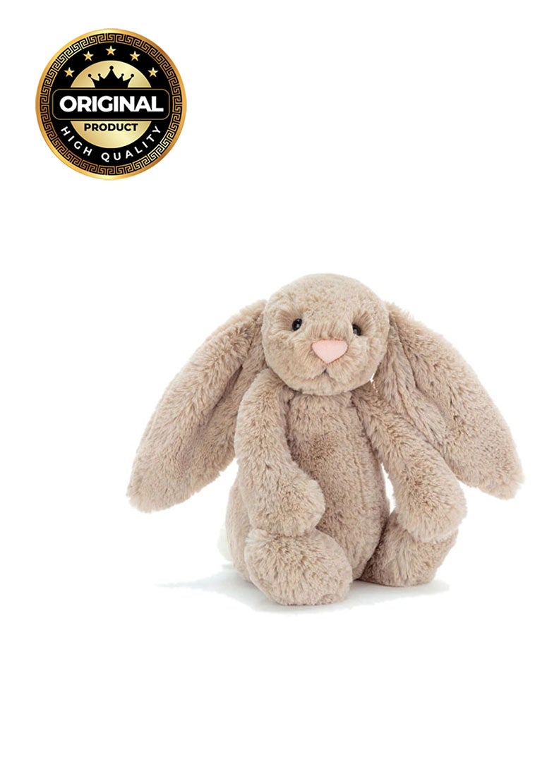 Jellycat Bashful Beige Bunny Plush – Soft Stuffed Toy with Cordy Legs, Cute Valentine’s Gift for Kids & Adults, Collectible Jellycat, 28cm - Image 1