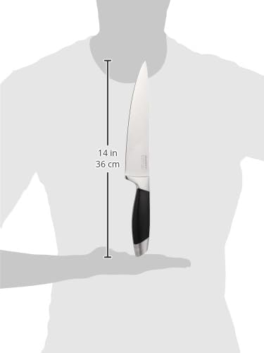 BergHOFF Essentials Chef's Knife 20 cm Stainless Steel with Comfort Grip - Black - Image 2