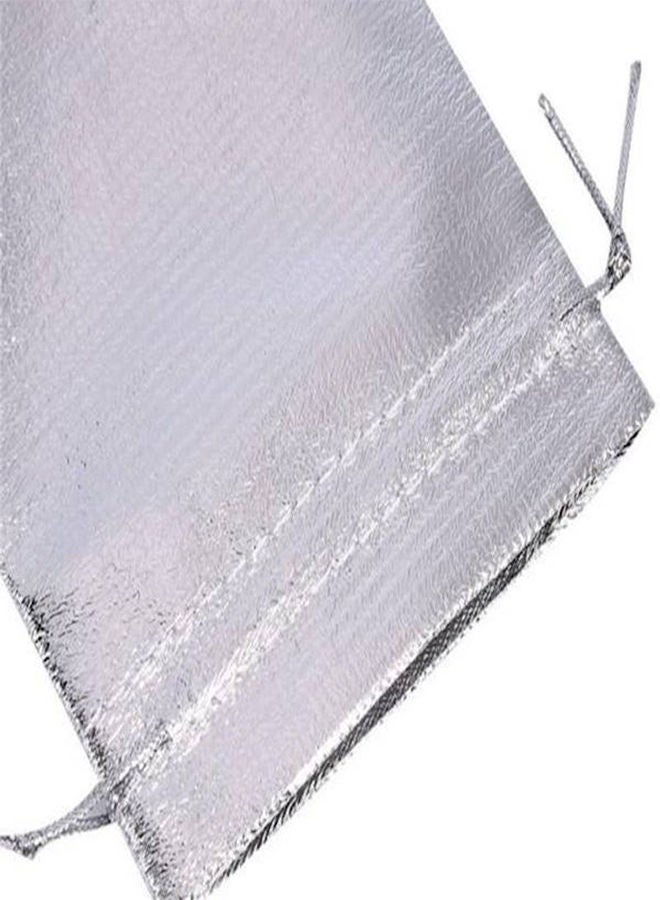 NIBEMINENT 100-Piece Metallic Foil Cloth Bags For Party Gifts 8.5x12cm - Image 2