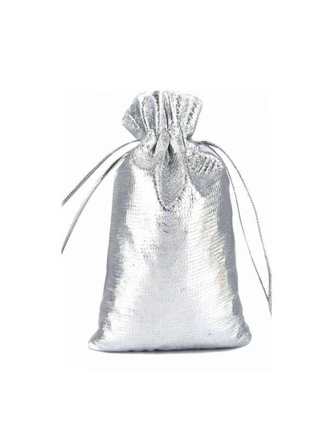 NIBEMINENT 100-Piece Metallic Foil Cloth Bags For Party Gifts 8.5x12cm - Image 4