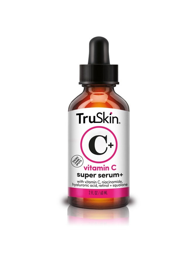 TruSkin - Super Vitamin C Face Serum With Niacinamide, Retinol, Hyaluronic & Salicylic Acid (Bha) - All-In-One Anti Aging Facial Serum For Brightening, Firming, Dark Spots, Discoloration - 2 Fl Oz - Image 1