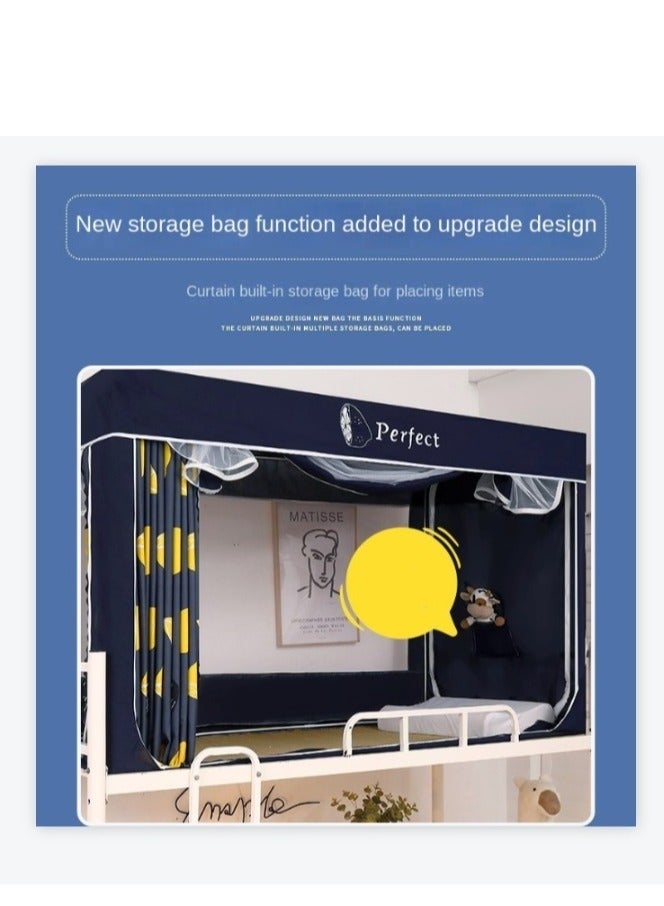 Y&D Bed Canopy Tents Curtain Blackout Curtain Single Bed Tent Curtain Student Shading Cloth Bed Canopy Mosquito Net Student Sleep Privacy Protection - Image 4