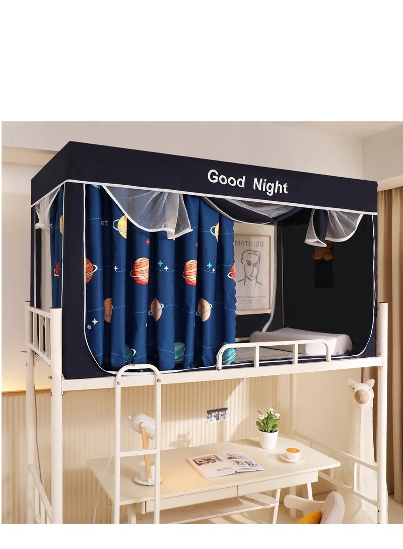 Y&D Bed Canopy Tents Curtain Blackout Curtain Single Bed Tent Curtain Student Shading Cloth Bed Canopy Mosquito Net Student Sleep Privacy Protection - Image 1