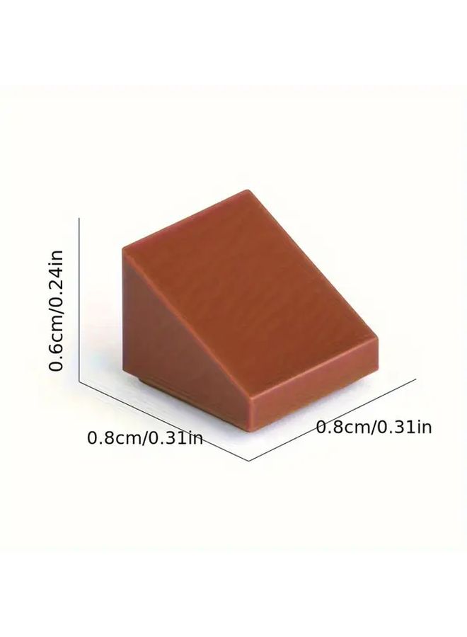 Beige Slope 30 Degree 1x1x2 3 Brick Building Blocks Parts Educational Toys 100pcs - Image 2