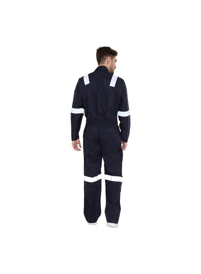 Vaultex Vaultex MUN 250GSM Anti Static Fire Retardant Cotton Coverall, Royal Blue, 2XL  - Image 2