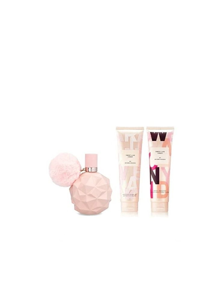 Ariana Grande - Sweet Like Candy EDP 100ml +100ml Body Souffle + 100ml Sg Set - Image 1