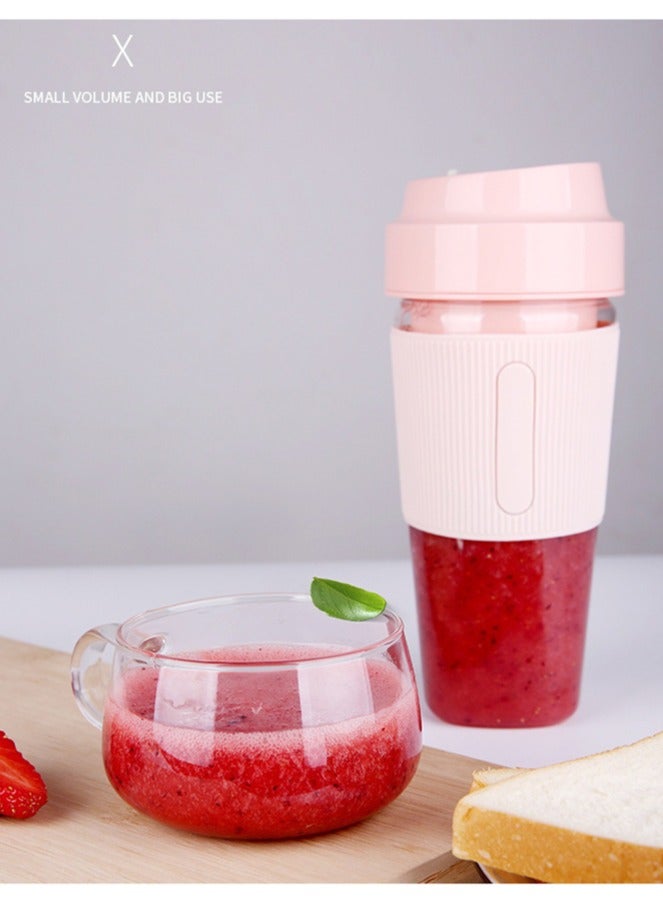 Portable Blender Electric Juicer Fruit Blender USB Charging Smoothie Mini Blender Personal Juicer Rechargeable Battery Smoothie Blender 300ML - Image 2