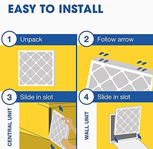 Aerostar 20x22x1 MERV 6 Air Filter, 6 Count, ACTUAL SIZE (19.75 x 21.75 x 0.75), HVAC, Air Conditioning & Furnace Filter for Dust, Lint & Pollen Control (MPR 300 / FPR 3), Made in USA - Image 3