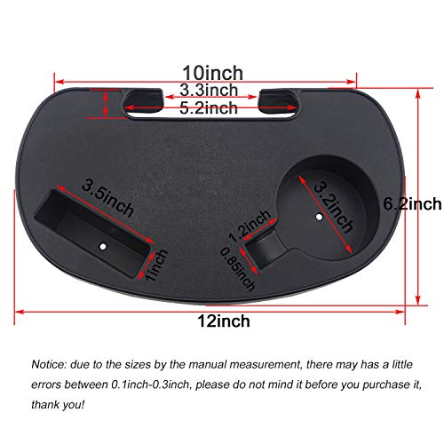 Hanperal Oval Zero Gravity Lounge Chair with Cup Holder and Tray, Side Recliner, Mobile Phone Slot, Snack Tray - Black - Image 2