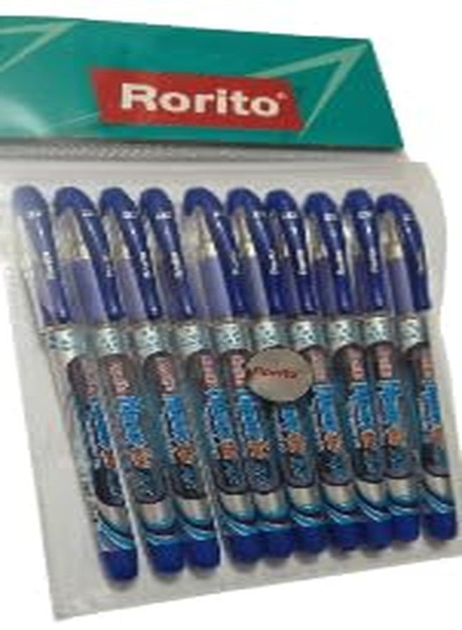 FIRST CLICK Rorito New Flymax DZ Gel Pens 20 Blue 0.5 MM Tip Waterproof ink gel writing. - Image 1