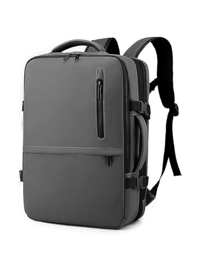 HOOKOR Travel Backpack - Women Men Expandable Waterproof Laptop Backpack Casual Carry On Bag With USB Charging Port  - Image 1