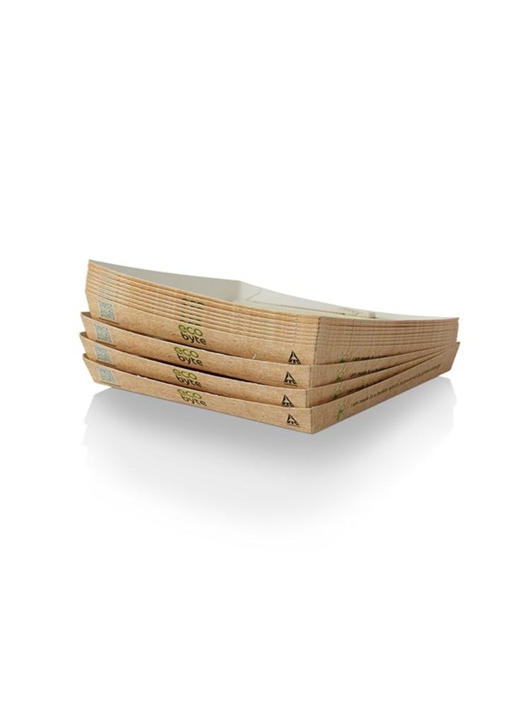 Ecobyte Ecobyte ITC Square Paper Plates 4 Inch | Pack of 25 | Plastic-Free Disposable Plates with Compostable BioSeal | Biodegradable Germ-Free Tableware for Snacks & Sides - Image 4