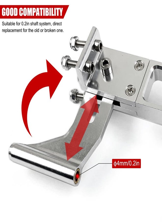 EVTSCAN 0.2in Flexible Shaft with Bracket Set 4.3in Integrated Rudder Assembly RC Boat Parts - Image 4