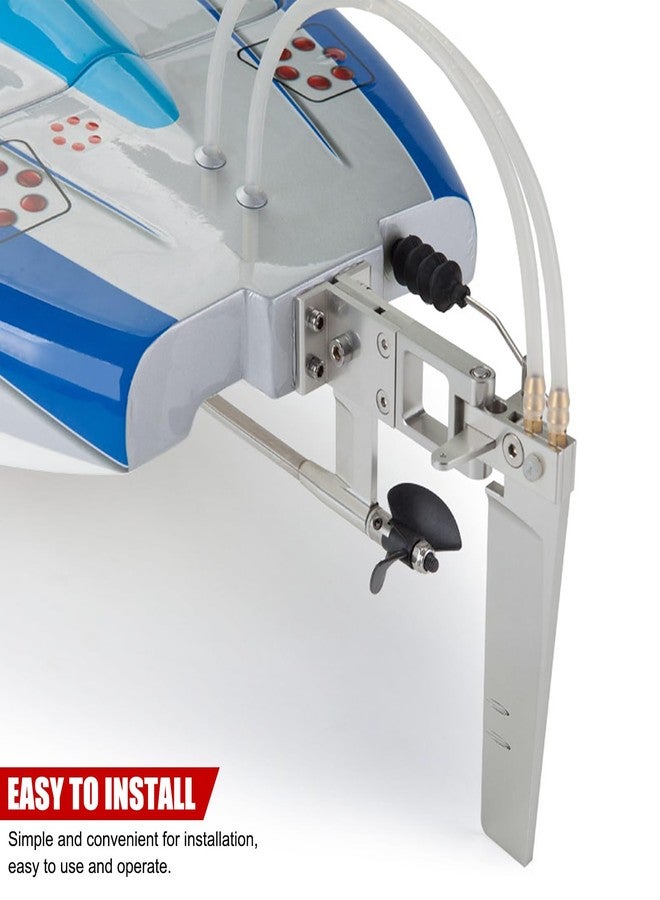 EVTSCAN 0.2in Flexible Shaft with Bracket Set 4.3in Integrated Rudder Assembly RC Boat Parts - Image 3