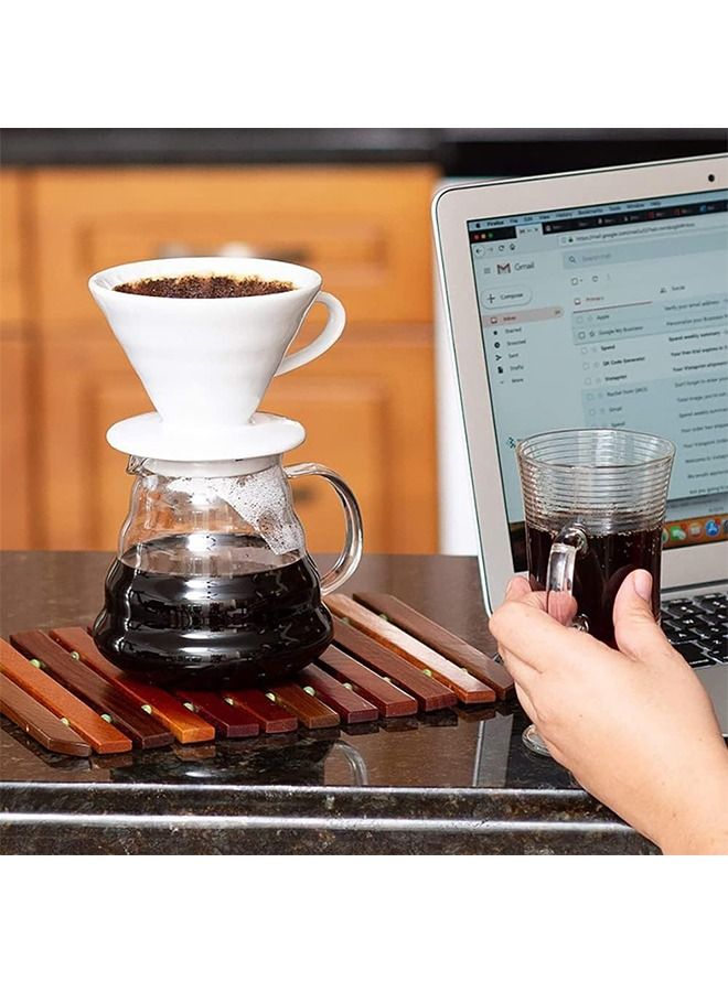 كوب من السيراميك V60 لتنقيط القهوة باللون الأبيض - Image 3