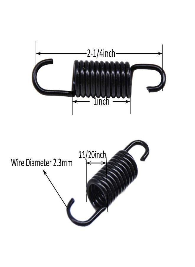 Yoogu 2-1/4 inch (Pack of 8) Overall Length Furniture Springs Replacement Part for Recliner Sofa Couch Bed, Black (11 Turns) - Image 2