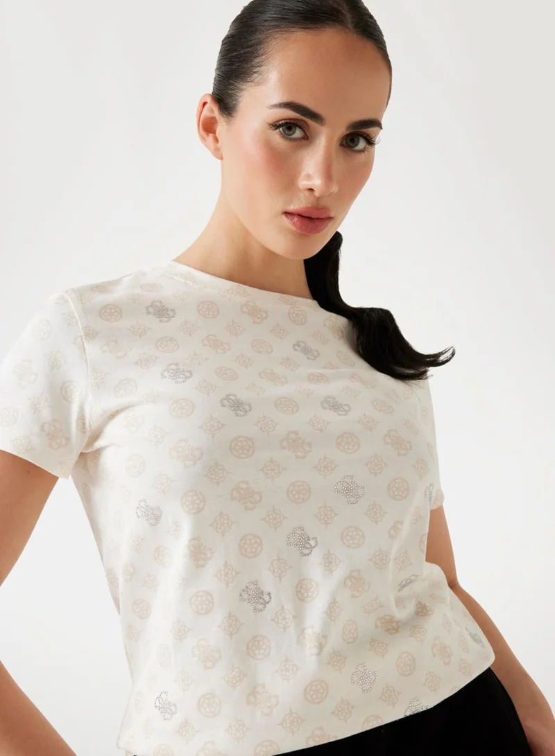 GUESS Gloria Peony Short Sleeve  T-Shirt