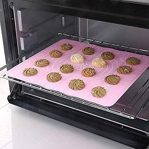 Avenn Avenn Latest Silicone Baking Mat for Pastry Rolling with Measurements NonStick Fondant Mat Liner Heat Resistance Table Placemat Pad Pastry Board Reusable BPA Free 50 x 40 cm Multicolor 2 - Image 4