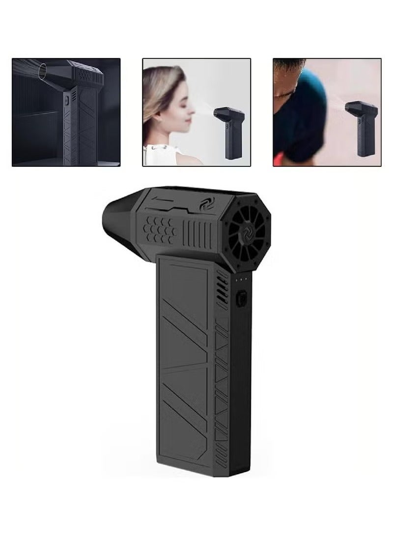 TIGER منفاخ هواء مضغوط مع حماية من السخونة الزائدة – 130,000 دورة في الدقيقة منفاخ هواء كهربائي لاسلكي مكنسة كهربائية – مجفف سيارات كهربائي، منظف لوحات المفاتيح ومروحة فائقة مع حقيبة حمل – محمول وقابل لإعادة الشحن - Image 4