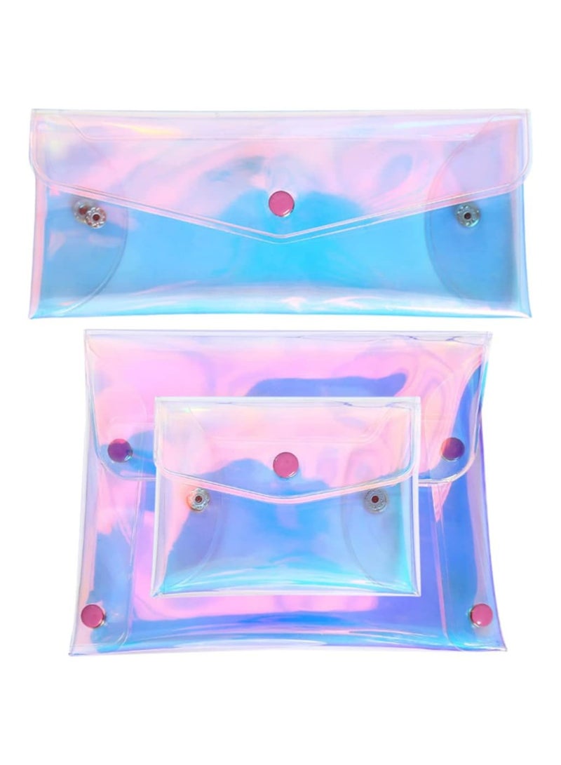 Oasisgalore Mini Zipper Pouch 3pcs Cosmetic Bag Coin Purse - Image 1
