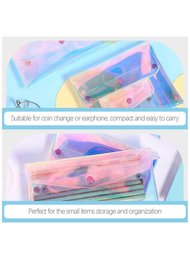 Oasisgalore Mini Zipper Pouch 3pcs Cosmetic Bag Coin Purse - Image 5