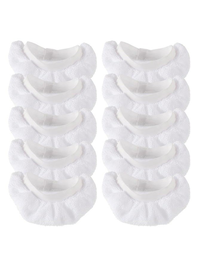 BOSHCHEN Steam Mop Pads for Handheld Steam Cleaner - Compatible with Wagner Spraytech Bissell Steam Shot Comforday PurSteam etc - Universal Reusable Washable Steam Cloth Accessories - 10 Pack - Image 1