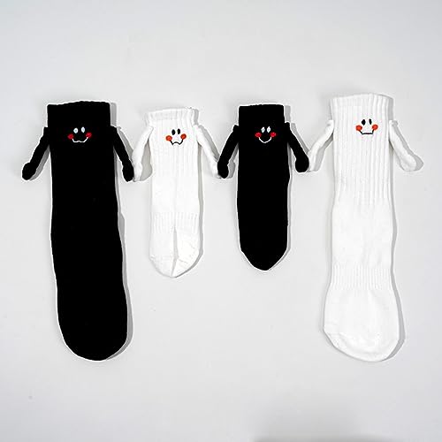 Honganda Funny Kids Baby Girl Boy Holding Hands Socks, Silly Socks Smile Crazy Socks Novelty Gift for Toddlers 1-9Years (US, Age, 3 Years, 5 Years, Black) - Image 5