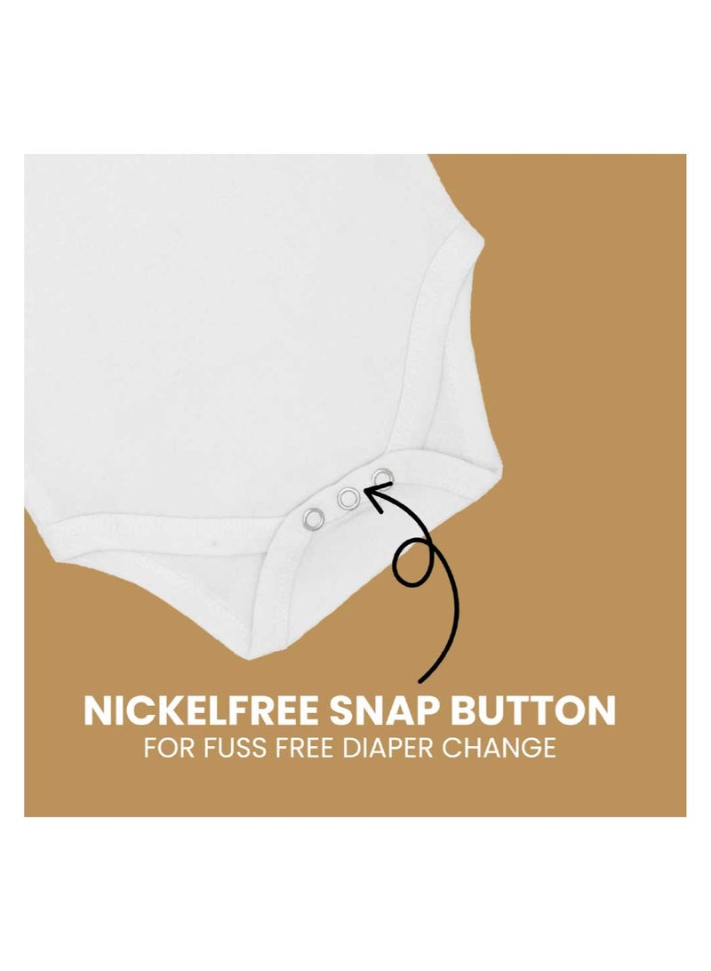 برينت شوب فور مي PinkCancer Awareness Baby Romper - ملابس داخلية بأكمام قطنية ناعمة لحديثي الولادة والرضع والأطفال الصغار - ملابس أطفال للجنسين للأولاد والبنات  - Image 5