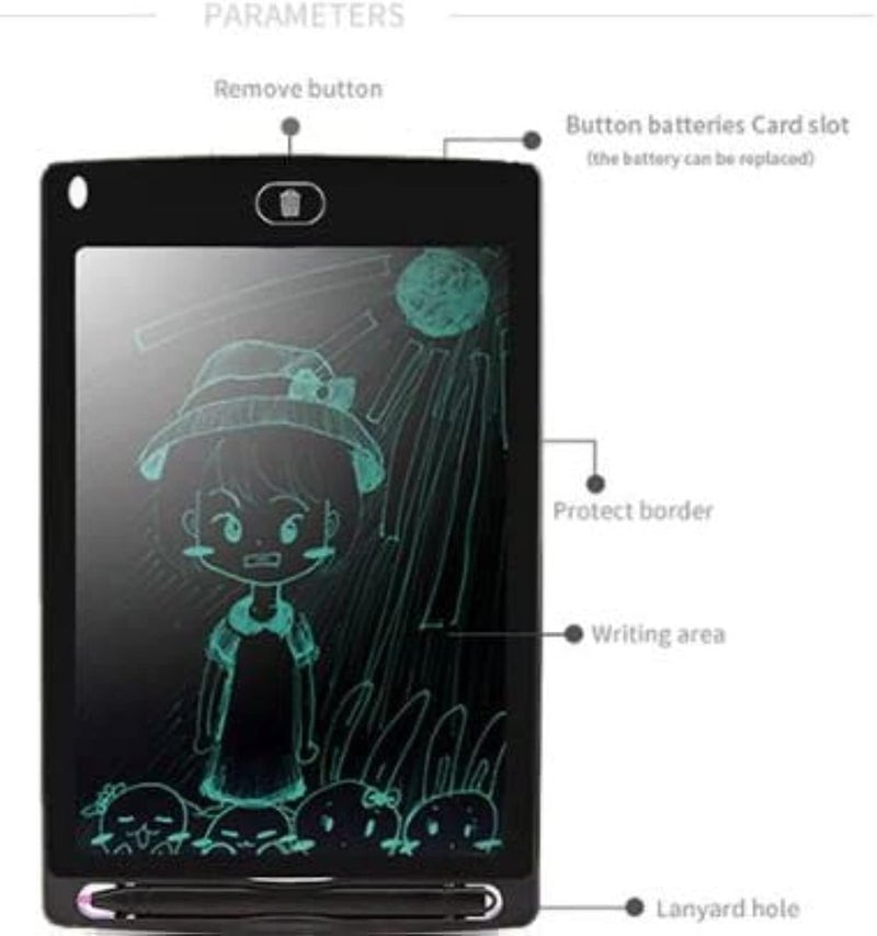 LCD Writing Tablet 8.5 Inch Electronic Doodle Pad Portable Drawing Tablet Handwriting Pads Graphic Board White - Image 2