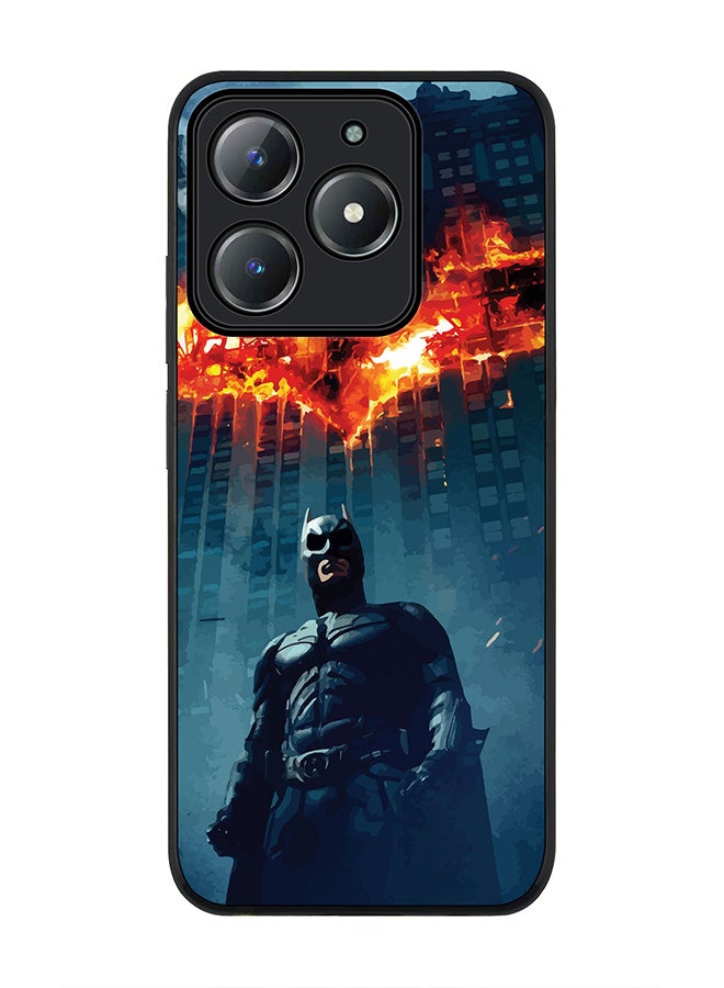 Stylizedd For Realme C63 / Realme C61 4G Case,Slim fit Camera Protection, Shockproof Thin Phone cover  - Burning Batman - Image 1