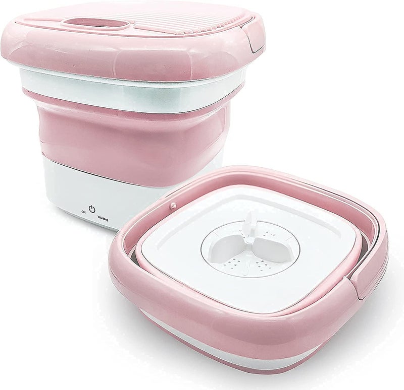AUREUS AUREUS Portable Mini Folding Clothes Washing Machine Bucket Automatic Foldable Washer for Home Travel SelfDriving  - Image 1