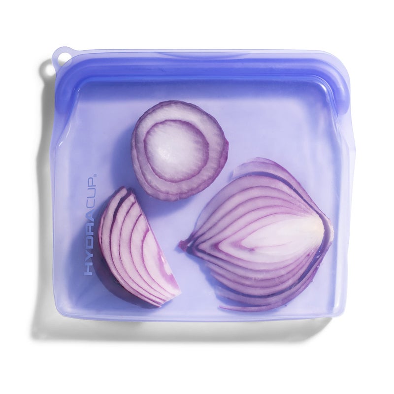 Hydra Cup Reusable Silicone Storage Bags [6 PACK] Food Storage Container, 30 ounces, Press to Lock, Stash Snacks & Meal Prep, Sandwich Size, Microwave & Dishwasher Safe - Image 3