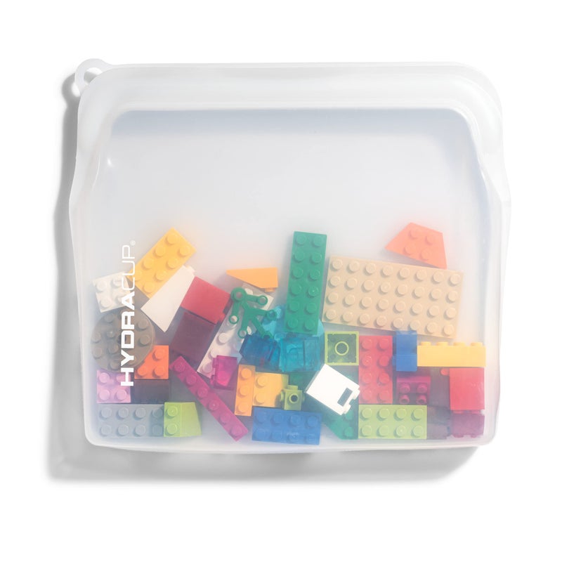 Hydra Cup Reusable Silicone Storage Bags [6 PACK] Food Storage Container, 30 ounces, Press to Lock, Stash Snacks & Meal Prep, Sandwich Size, Microwave & Dishwasher Safe - Image 5