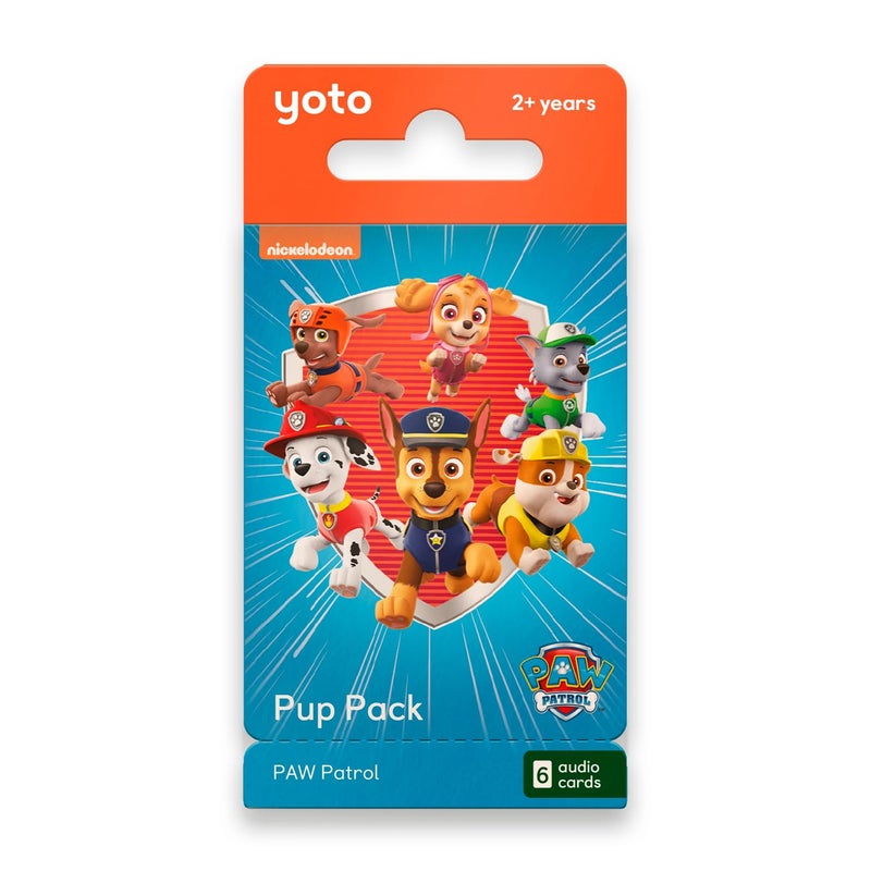 YOTO PAW Patrol: Pup Pack – 6 Kids Audio Cards for Use with Player & Mini All-in-1 Audio Device, Educational & Screen-Free Listening with Fun Stories for Playtime, Bedtime & Travel, Ages 2+ - Image 1