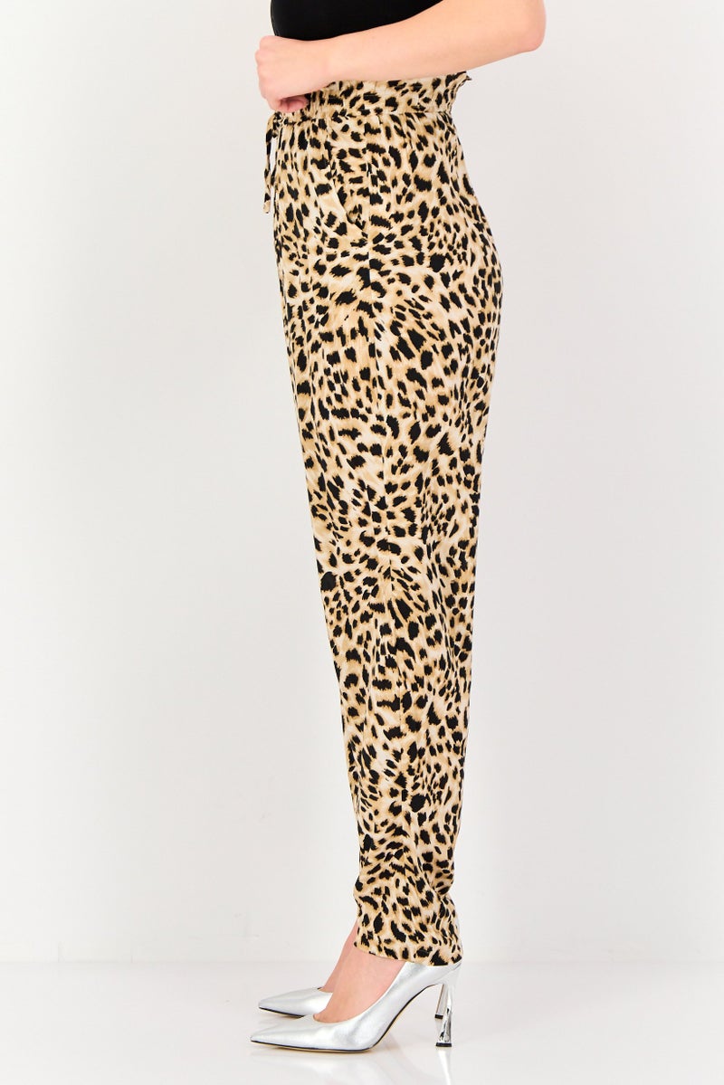 DOROTHY PERKINS Women Regular Fit Animal Print Straight Pants, Multicolor - Image 2