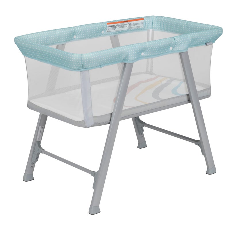 Cosco SleepAway Bassinet Breathable mesh Sides Provide Increased air Flow and Keep Baby Cooler Rainbow
