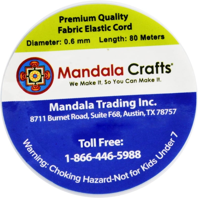 Mandala Crafts Navy Blue Shirring Elastic Thread for Sewing, Knitting, Smocking, and DIY Crafts - 87 Yards 0.6mm Fine Thin Stretch Thread for Sewing Machines - Image 3