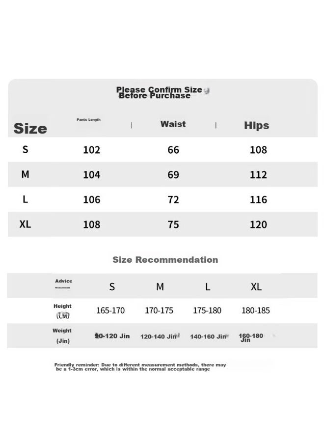 Homlean American Retro Casual Pants For Men, Spring And Summer Comfortable Versatile Loose-fitting Wide-leg Trousers, An04 White-gray, XL - Image 5
