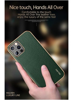 Case for Apple iPhone 14 Pro Max 6.7 inch Slim Luxury Business Style Retro Classic PU Electroplate Shiny Gold Frame Soft Hybrid Bumper Shockproof Cover Protective Cover Green - pzsku/Z33C2D53104BCD247946AZ/45/_/1720080176/4cc396cc-0cf5-4310-8e2d-0a80aa6446d0