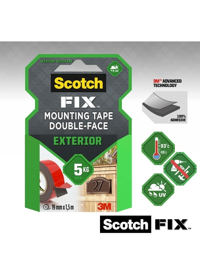 Scotch  Scotch Exterior Mounting Tape 19mm x 1.5 Meter 411-1915-P  - Image 2