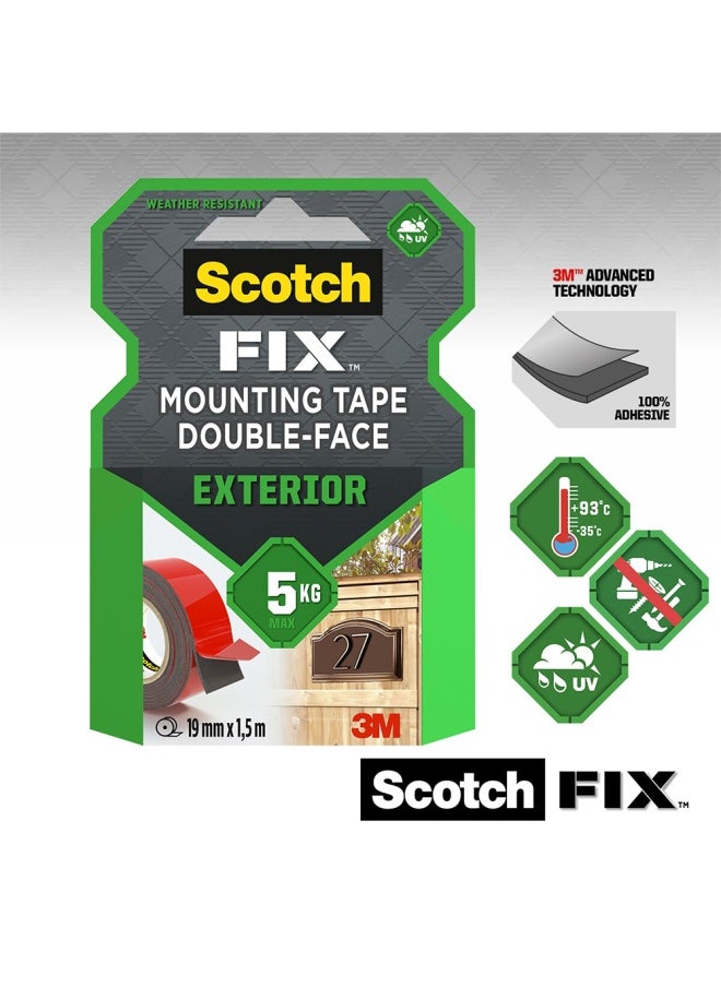 Scotch  Scotch Exterior Mounting Tape 19mm x 1.5 Meter 411-1915-P  - Image 1