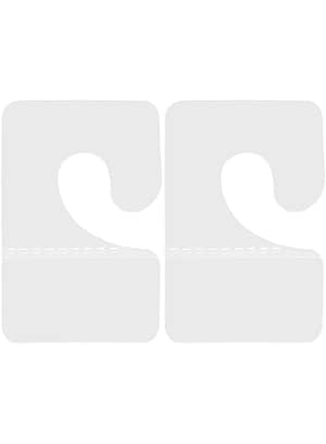 300 Clear Self Adhesive Hanging Tabs 38x38mm for Pegboard Display Hooks - Image 1