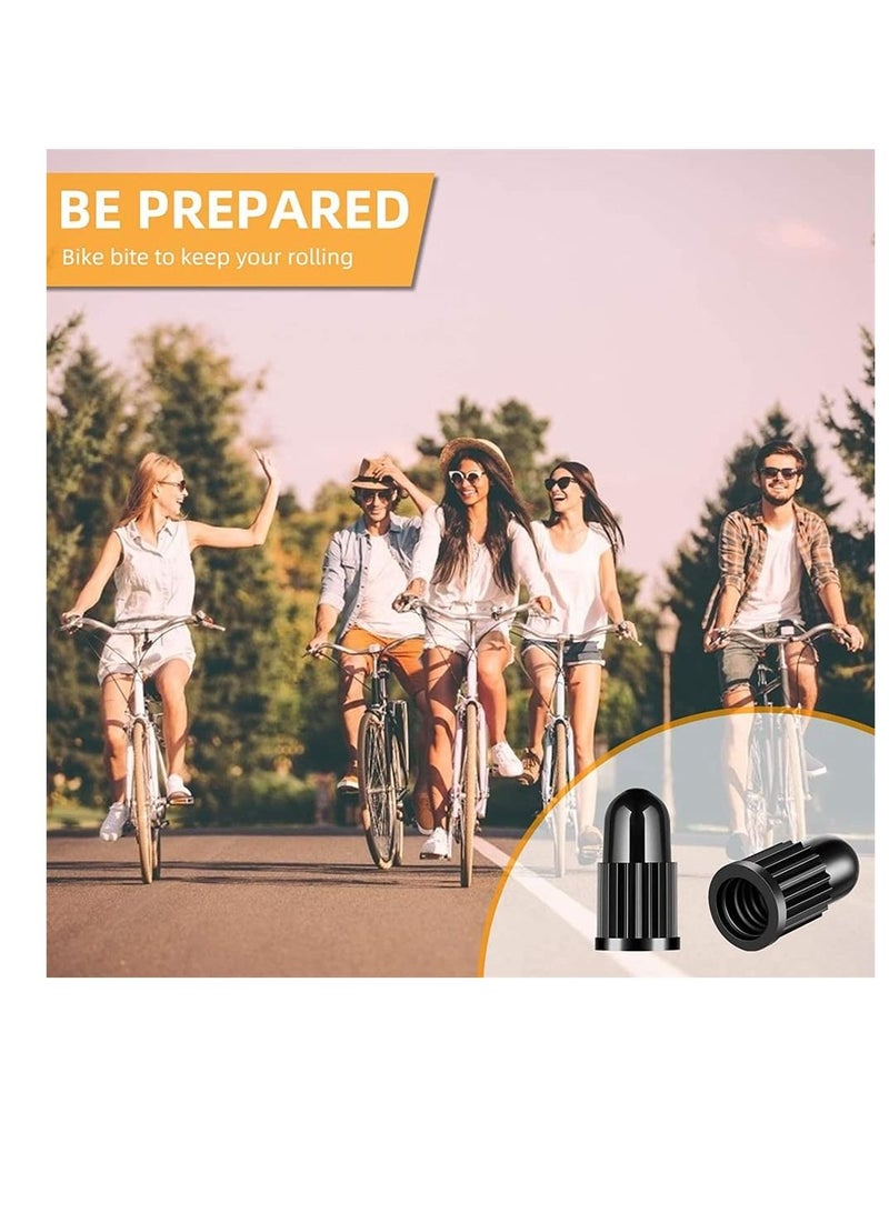 Y&D 20 Pack Valve Caps, Plastic Bike Dust Caps Tire, Bicycle, French Stem Cover for Mountain, Road Bikes, Racing, Corrosion Resistance, Accessories, Outdoors (Black) - Image 5