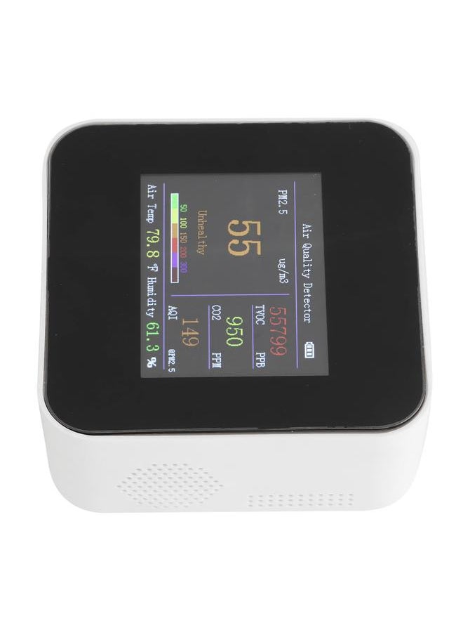 Thoraya Air Quality Monitor Indoor Detector Temperature Meter Humidity Tester Type C Charging Sensor with Built in Battery KB4: PM2.5 CO2 Monitor  - Image 4