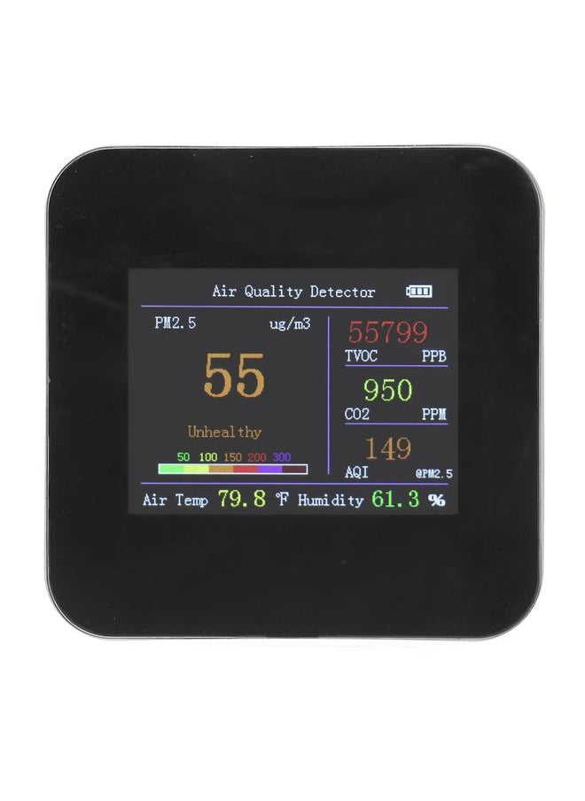 Thoraya Air Quality Monitor Indoor Detector Temperature Meter Humidity Tester Type C Charging Sensor with Built in Battery KB4: PM2.5 CO2 Monitor  - Image 2