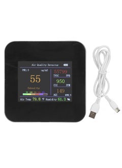Thoraya Air Quality Monitor Indoor Detector Temperature Meter Humidity Tester Type C Charging Sensor with Built in Battery KB4: PM2.5 CO2 Monitor  - Image 1