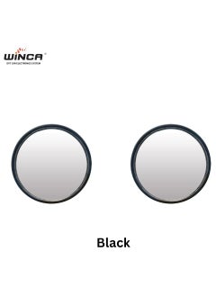 WINCA Winca 1pcs Blind Spot Car Mirrors, 2 Inch Round HD Glass Convex Rear View Wide Angle Side Mirror Blindspot with Self Adhesive Back for Universal Vehicles For Safe Driving (Silver)  - Image 3
